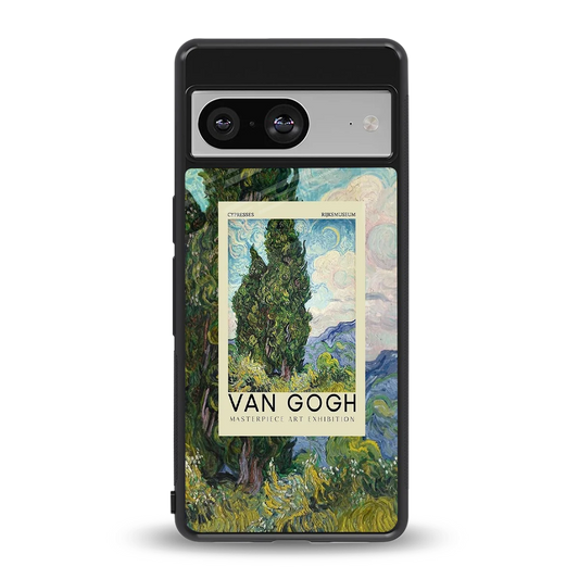 Cypresses back phone cover | glass case for google pixel 8