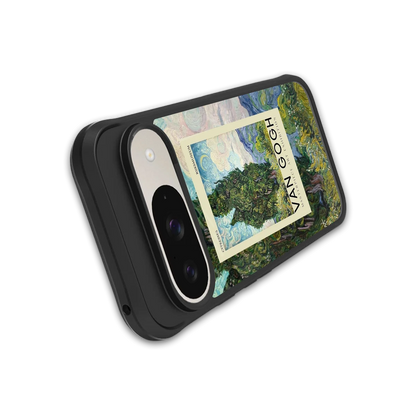 Cypresses stylish phone case for google pixel 9 | glossy glass and slim fit