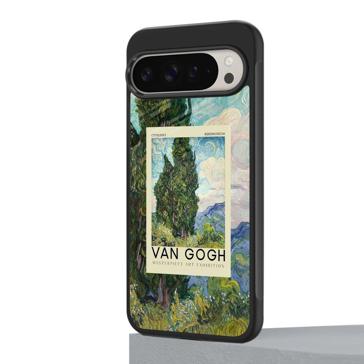 Cypresses google pixel 9 pro mobile cover | shockproof glass phone case