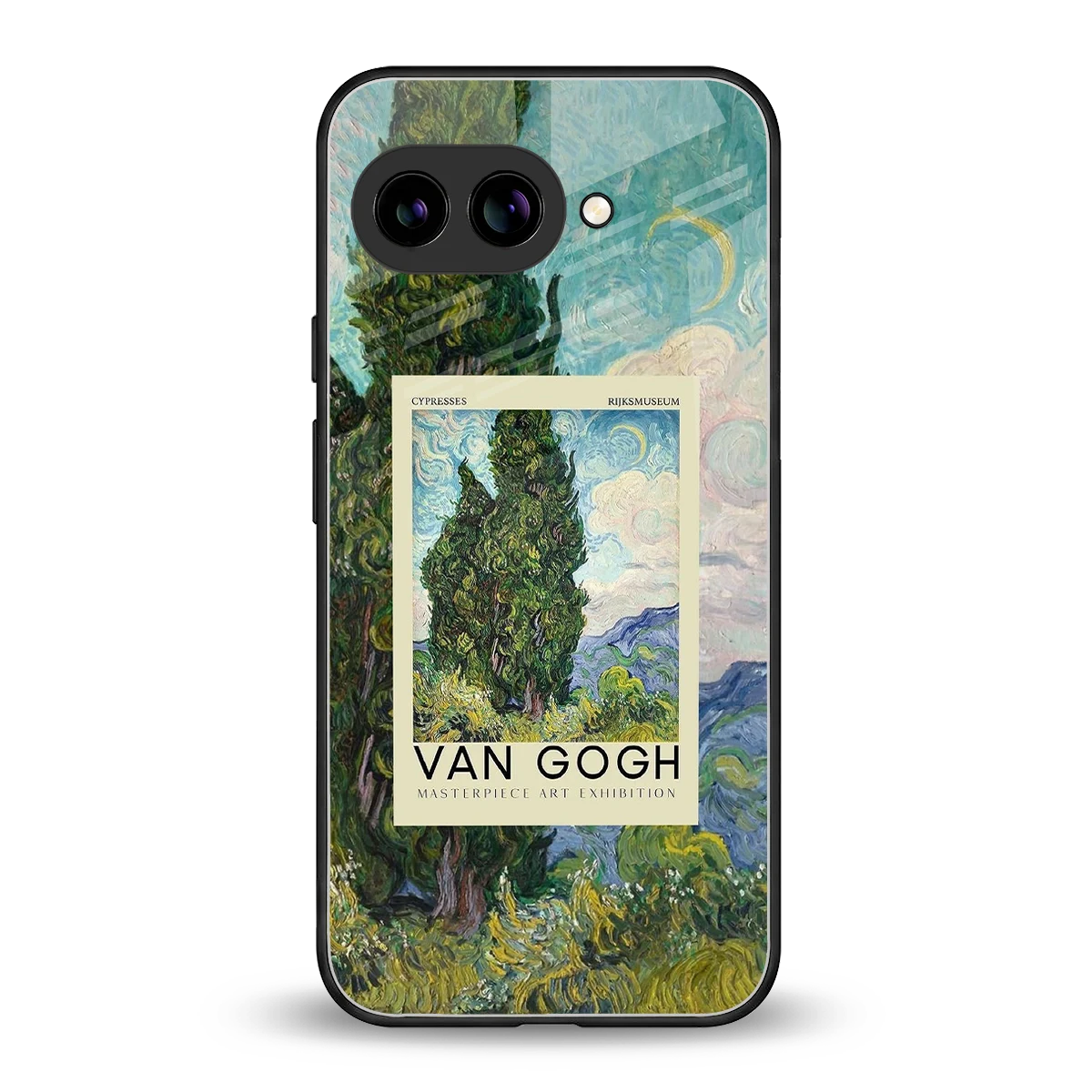 Cypresses back phone cover | glass case for google pixel 10a
