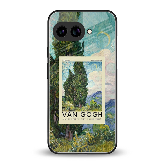 Cypresses back phone cover | glass case for google pixel 10a