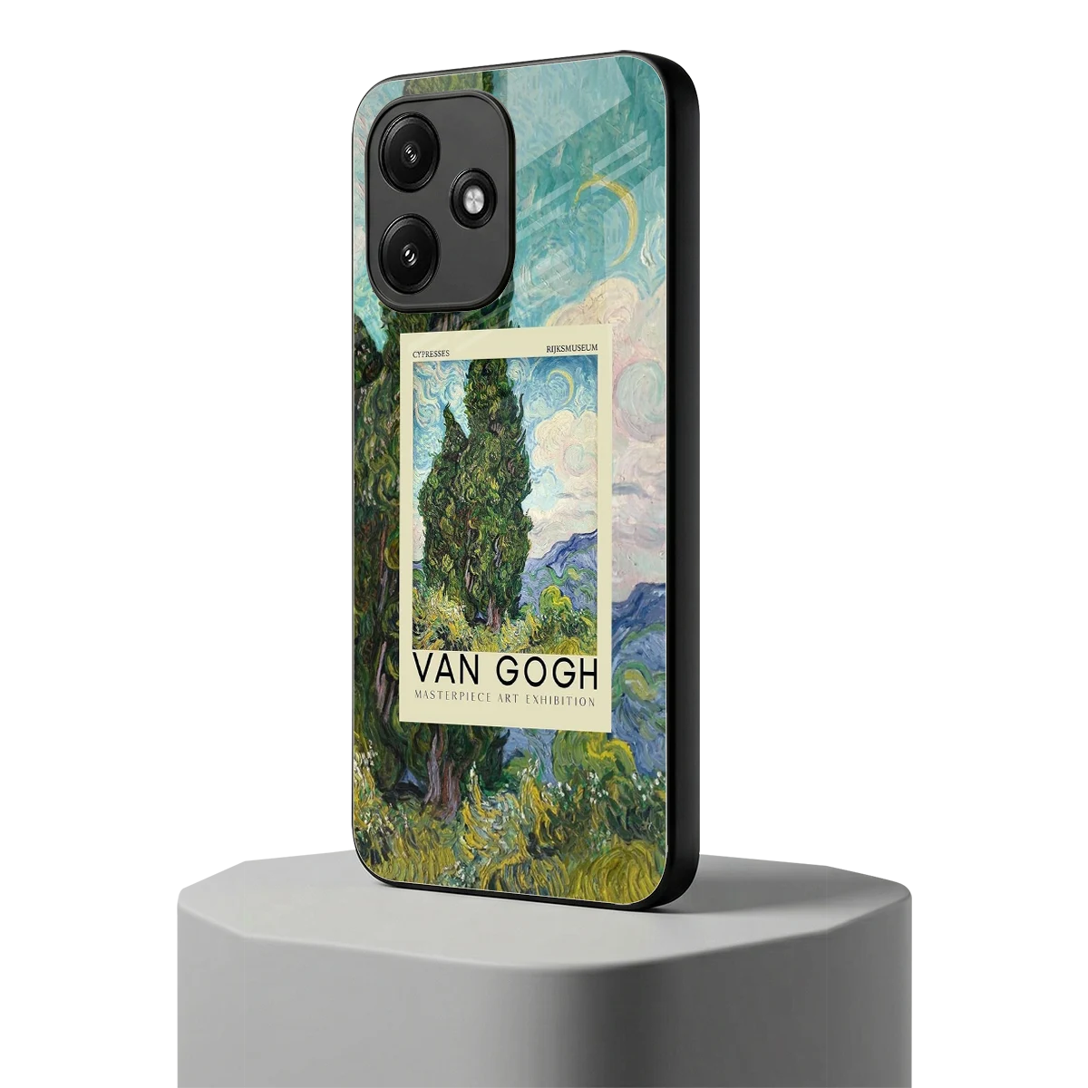 Cypresses redmi 12 5g mobile cover | shockproof glass phone case