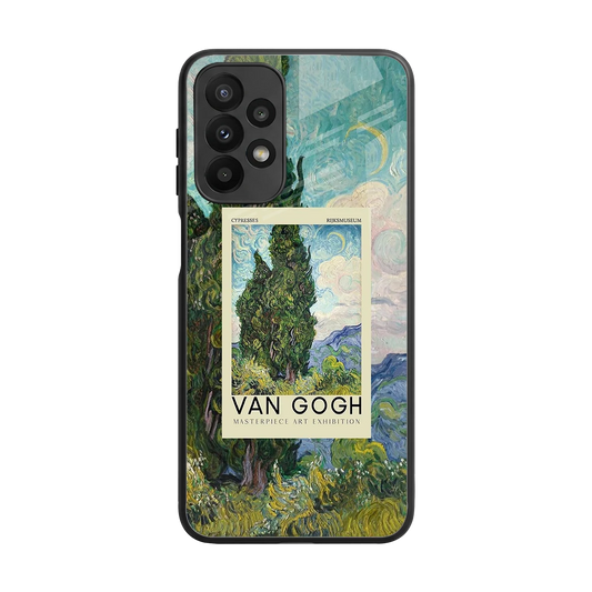 Cypresses back phone cover | glass case for samsung galaxy a23