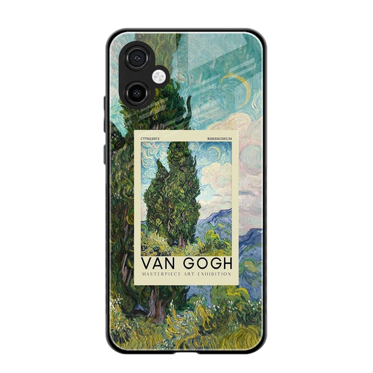 Cypresses back phone cover | glass case for samsung galaxy a06 5g