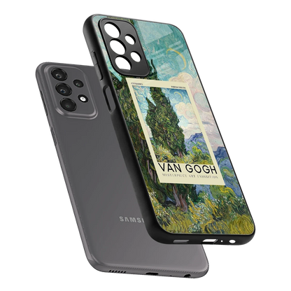 Cypresses sleek samsung galaxy a23 cover with tempered glass back and TPU edges
