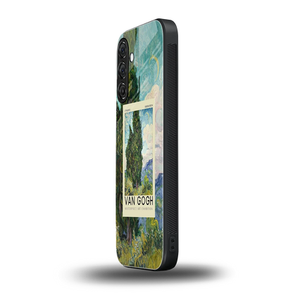 Cypresses samsung galaxy m35 5g mobile cover | shockproof glass phone case