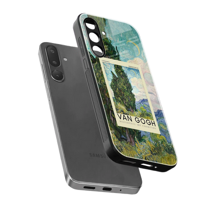 Cypresses sleek samsung galaxy m36 5g cover with tempered glass back and TPU edges
