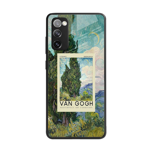 Cypresses back phone cover | glass case for samsung galaxy s20 fe