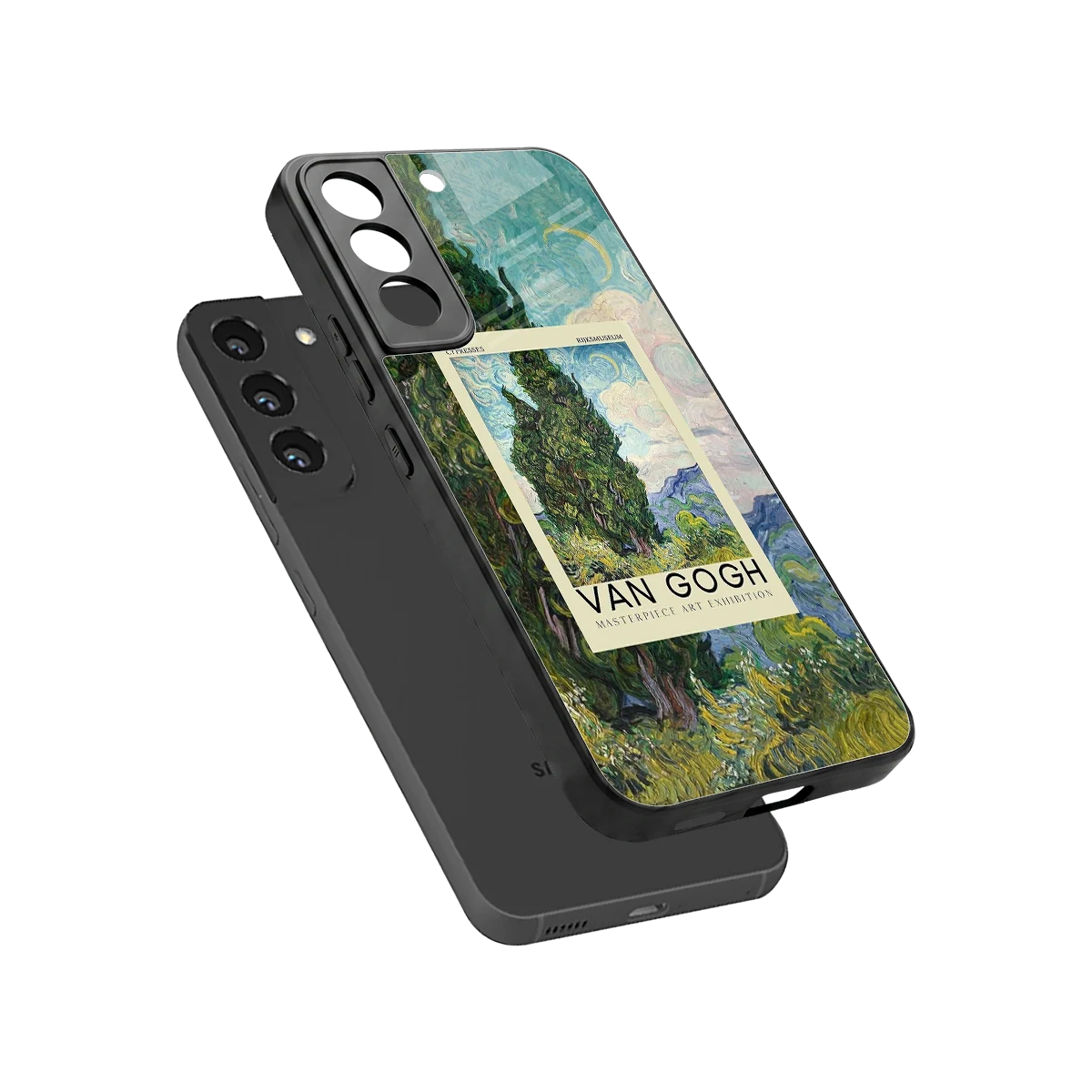 Cypresses sleek samsung galaxy s22 cover with tempered glass back and TPU edges