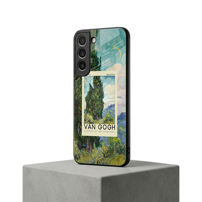 Cypresses samsung galaxy s22 mobile cover | shockproof glass phone case