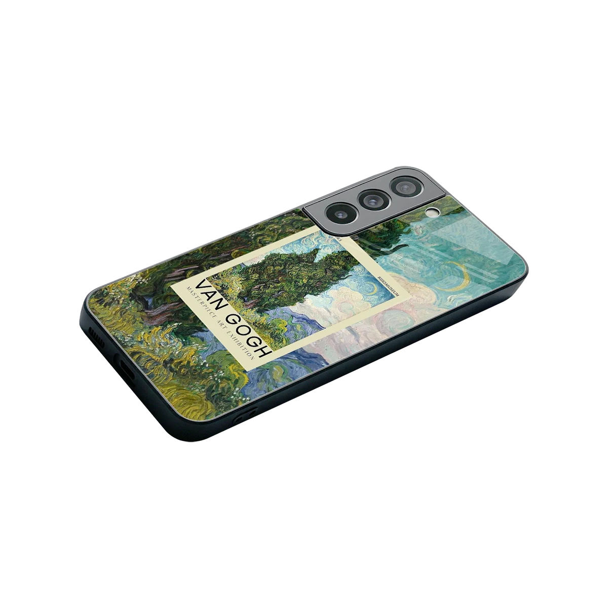Cypresses stylish phone case for samsung galaxy s22 | glossy glass and slim fit