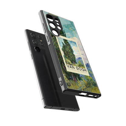 Cypresses sleek samsung galaxy s23 ultra cover with tempered glass back and TPU edges