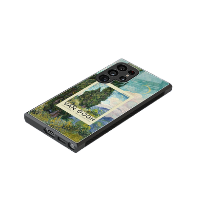 Cypresses stylish phone case for samsung galaxy s23 ultra | glossy glass and slim fit