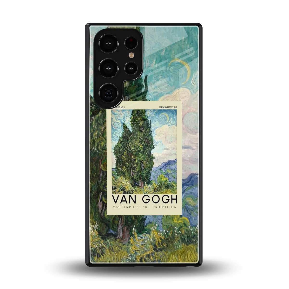Cypresses back phone cover | glass case for samsung galaxy s25 ultra