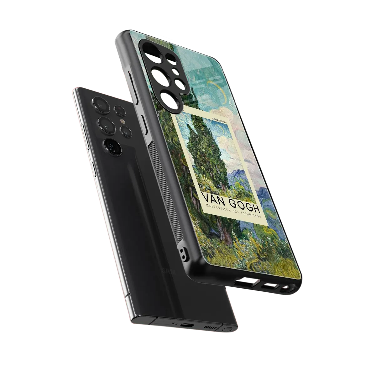 Cypresses sleek samsung galaxy s25 ultra cover with tempered glass back and TPU edges