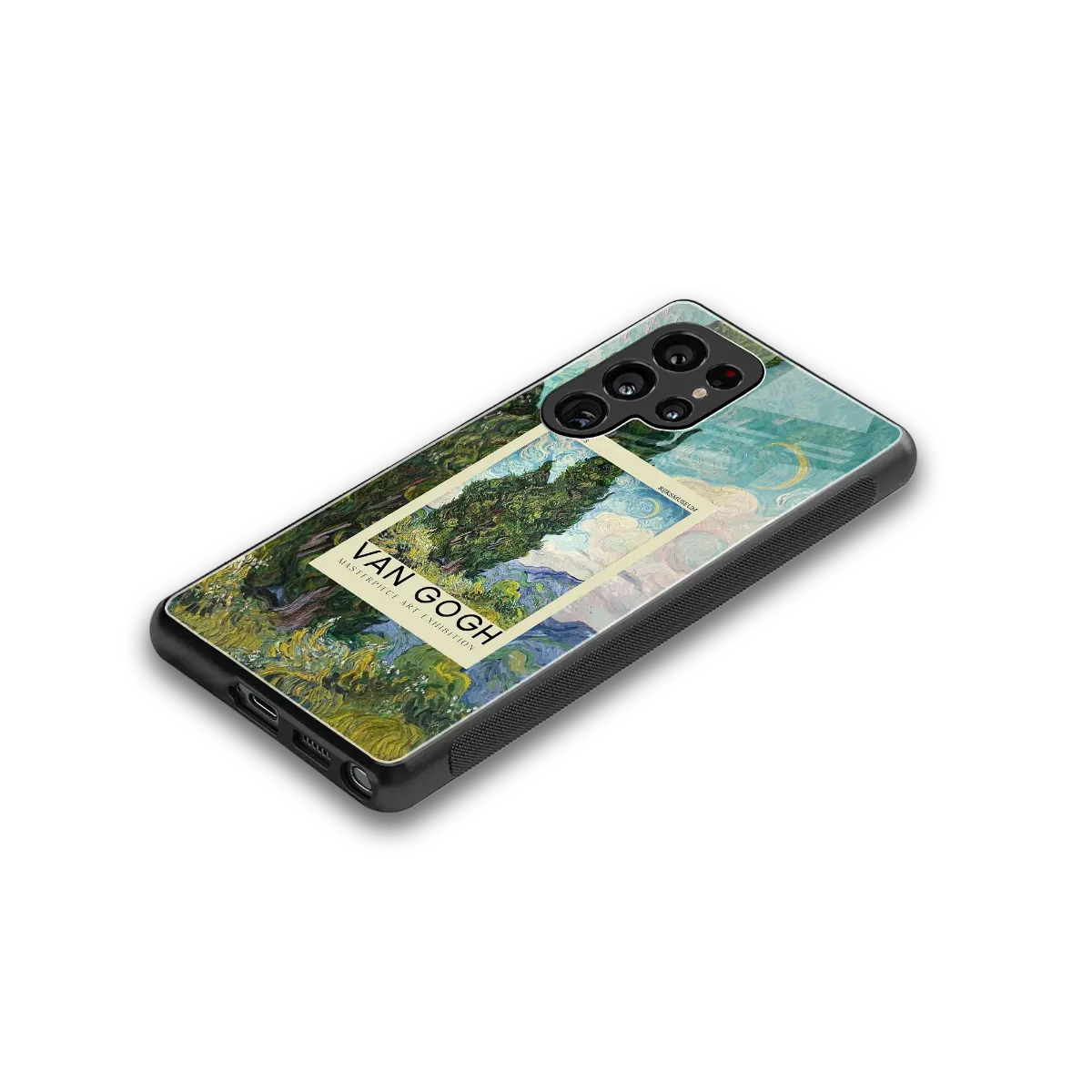 Cypresses stylish phone case for samsung galaxy s25 ultra | glossy glass and slim fit