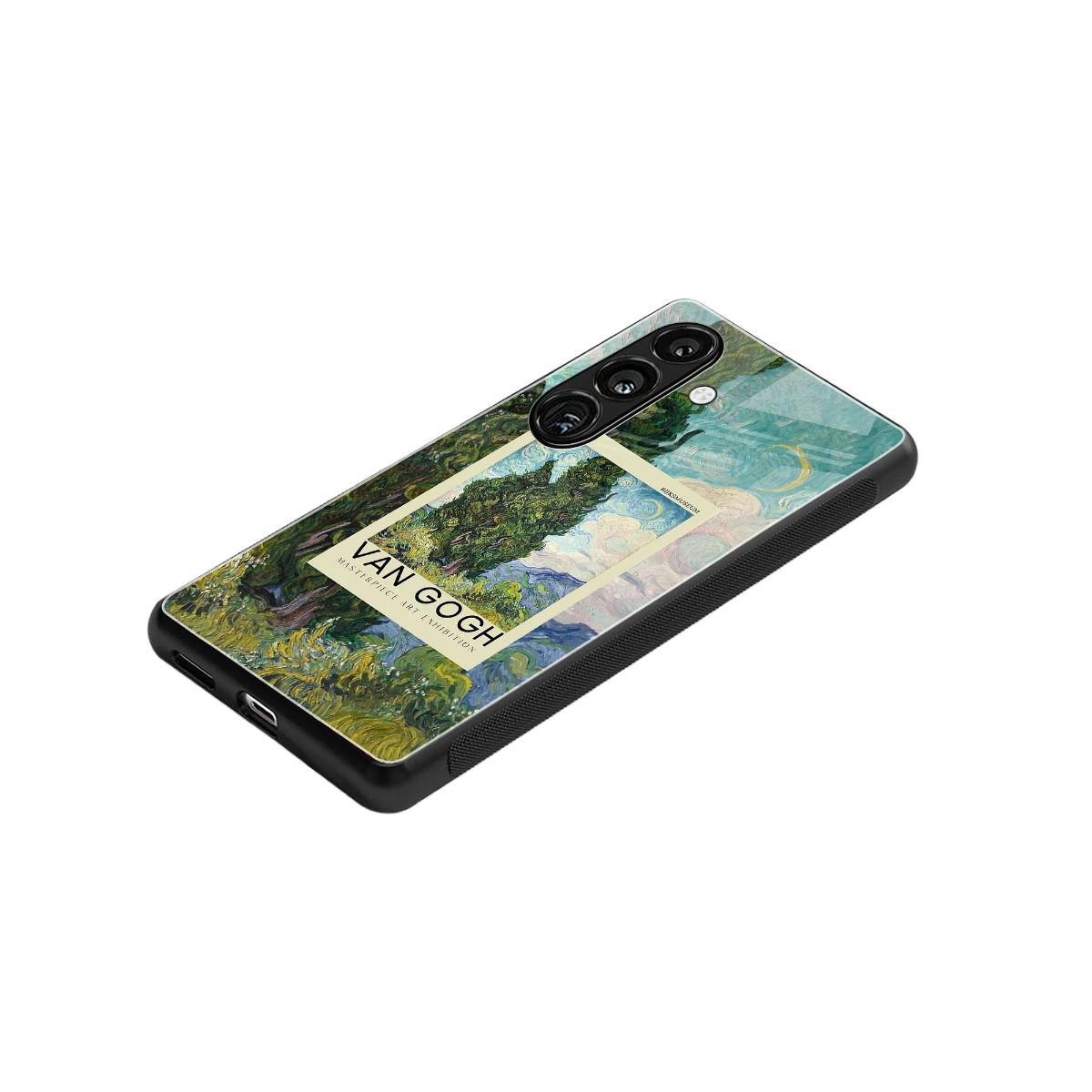 Cypresses stylish phone case for samsung galaxy s24 plus | glossy glass and slim fit