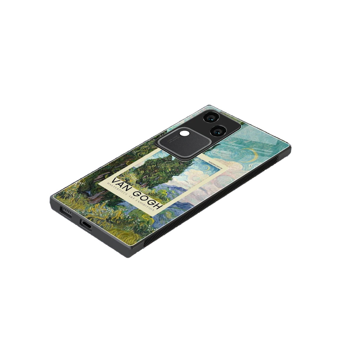 Cypresses stylish phone case for vivo v30 | glossy glass and slim fit
