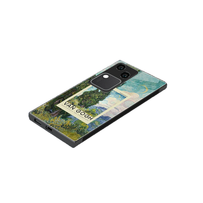 Cypresses stylish phone case for vivo v30 | glossy glass and slim fit