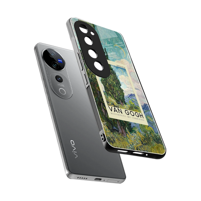 Cypresses sleek vivo v40 pro cover with tempered glass back and TPU edges