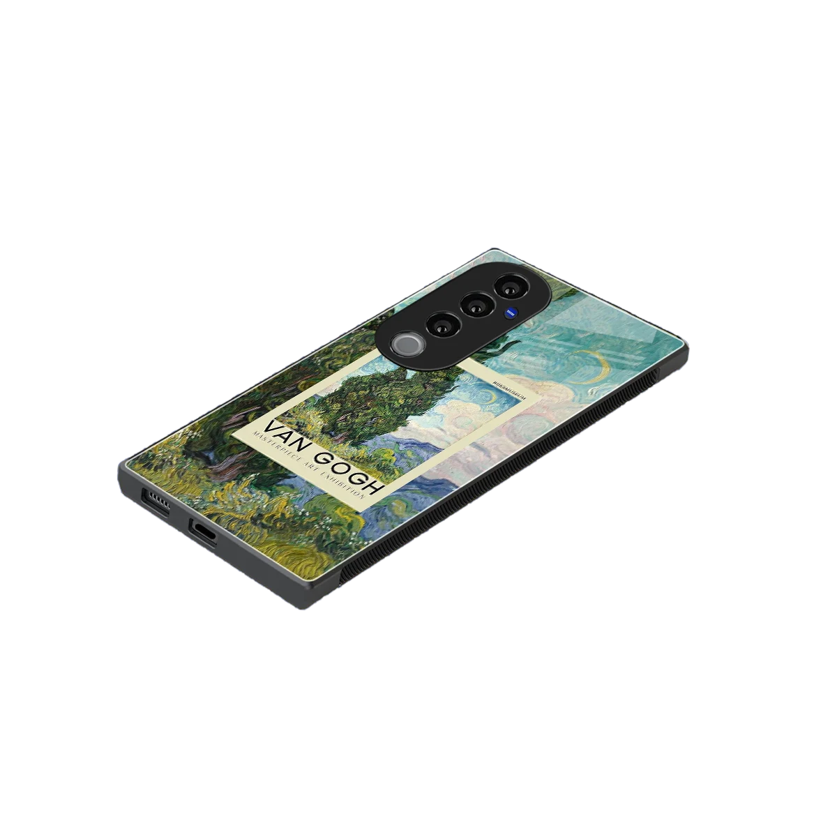 Cypresses stylish phone case for vivo v40 pro | glossy glass and slim fit