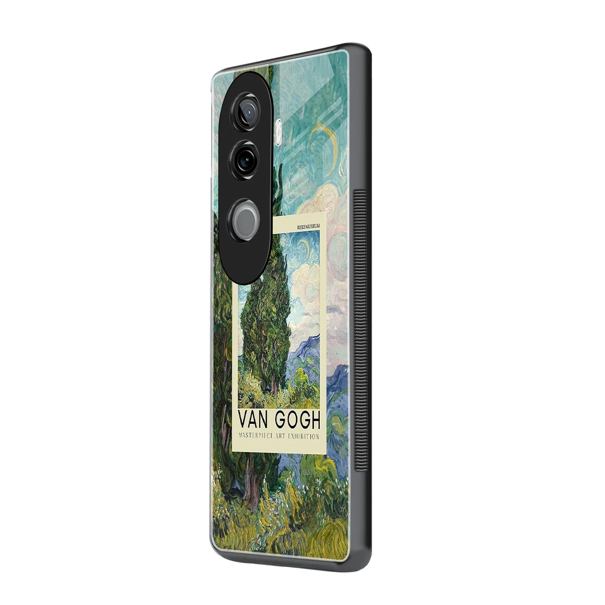 Cypresses vivo v40e mobile cover | shockproof glass phone case