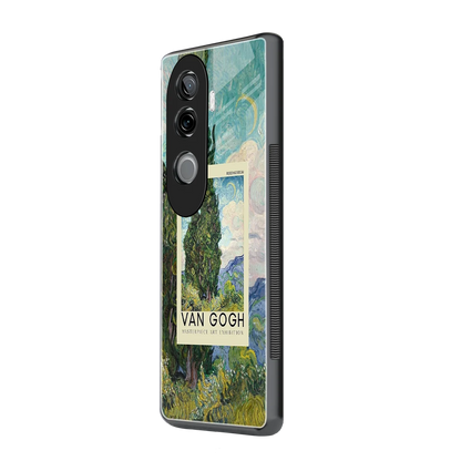 Cypresses vivo v40e mobile cover | shockproof glass phone case