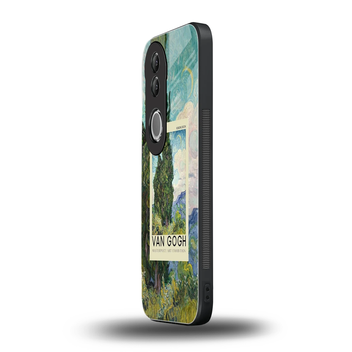 Cypresses vivo v50 mobile cover | shockproof glass phone case