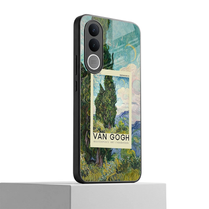 Cypresses vivo v70 fe mobile cover | shockproof glass phone case