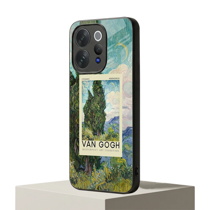 Cypresses vivo v70 mobile cover | shockproof glass phone case