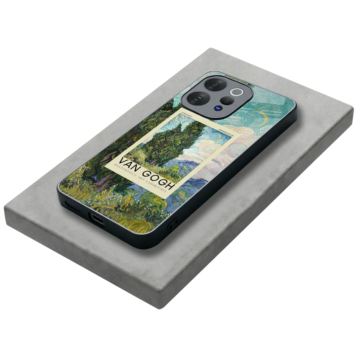 Cypresses stylish phone case for vivo v70 elite | glossy glass and slim fit