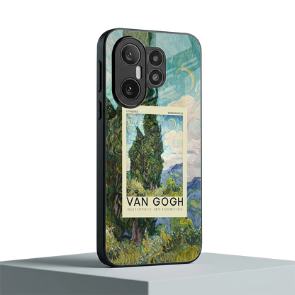 Cypresses vivo x200 fe mobile cover | shockproof glass phone case