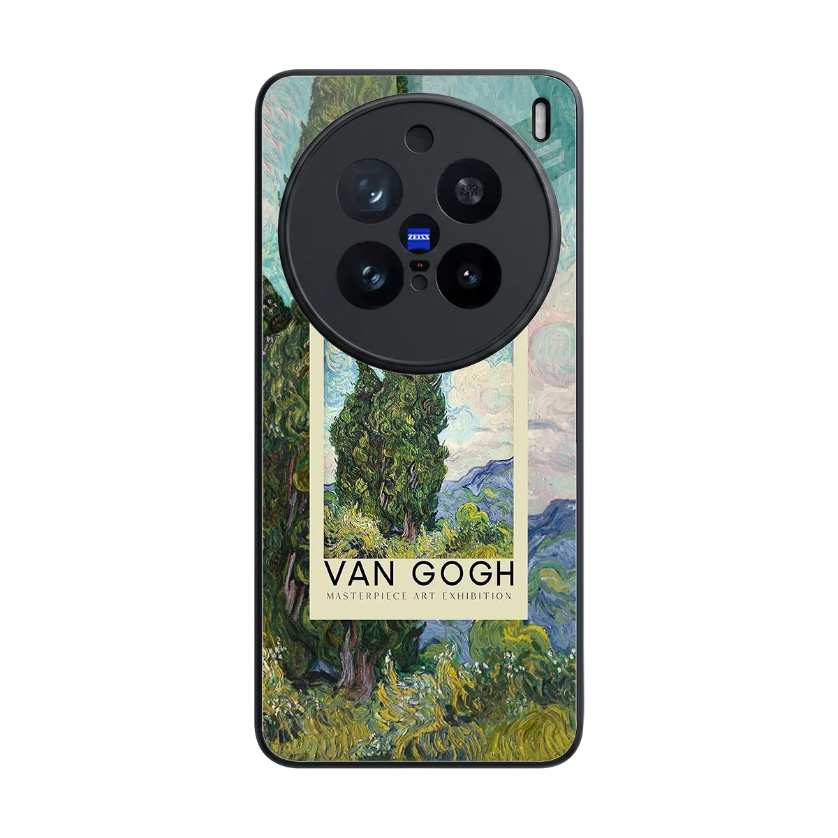 Cypresses back phone cover | glass case for vivo x200 pro