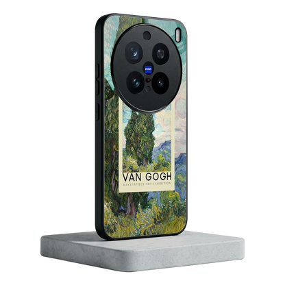 Cypresses vivo x200 pro mobile cover | shockproof glass phone case