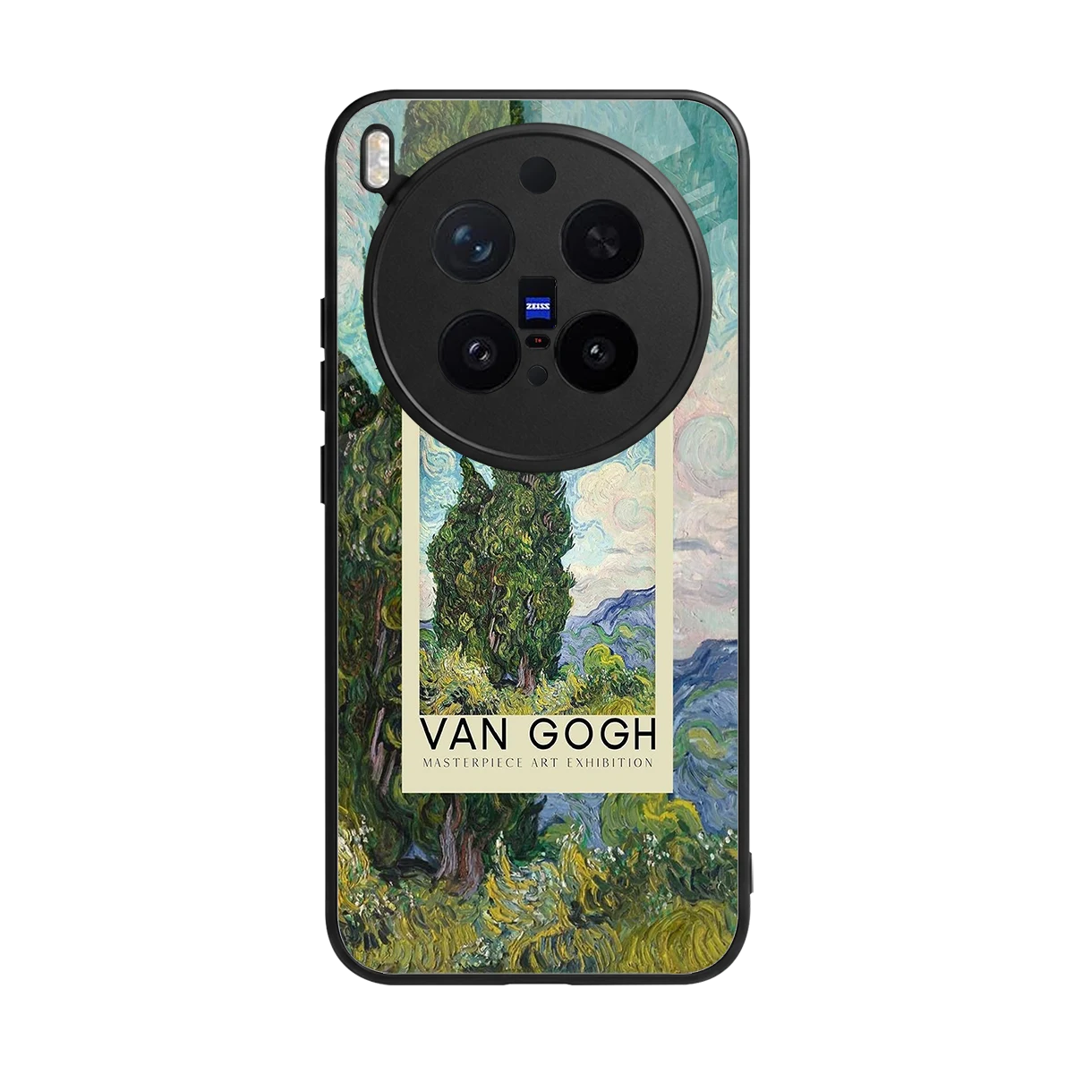 Cypresses back phone cover | glass case for vivo x300 pro