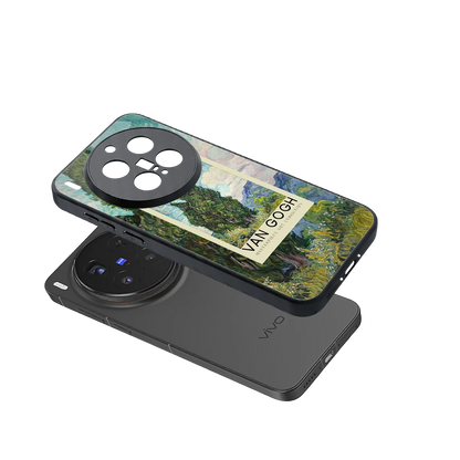 Cypresses sleek vivo x300 pro cover with tempered glass back and TPU edges