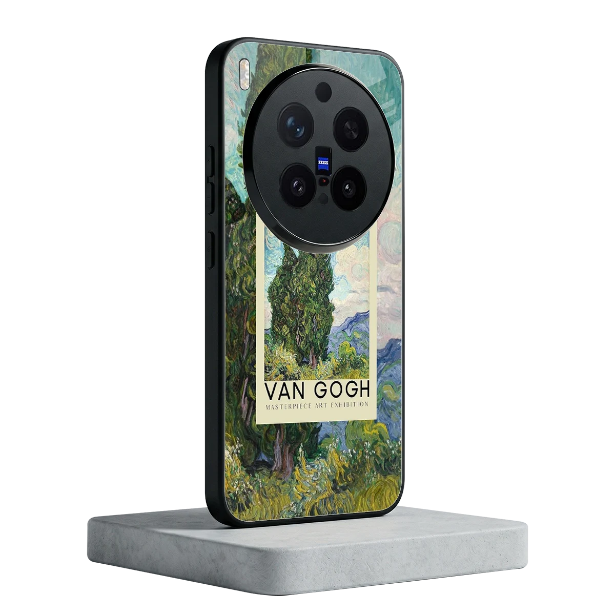 Cypresses vivo x300 pro mobile cover | shockproof glass phone case