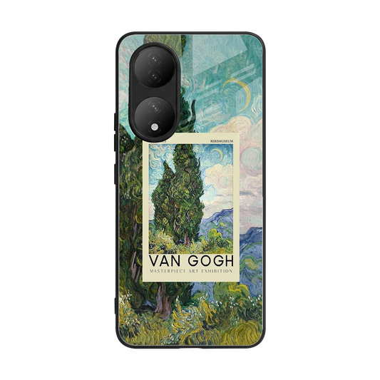 Cypresses back phone cover | glass case for Vivo-y100