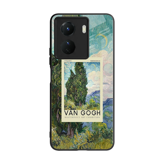Cypresses back phone cover | glass case for vivo y16