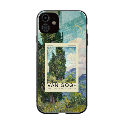 Cypresses back phone cover | glass case for iphone 12