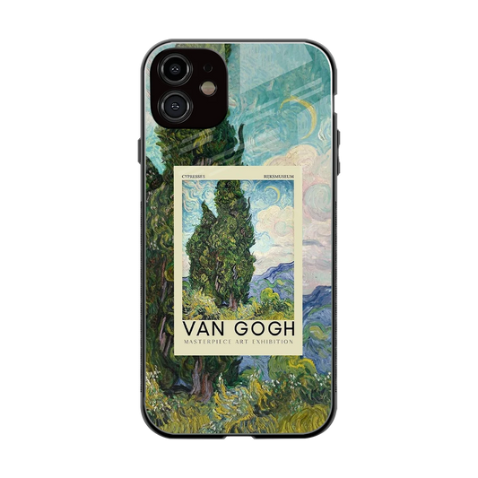 Cypresses back phone cover | glass case for iphone 12