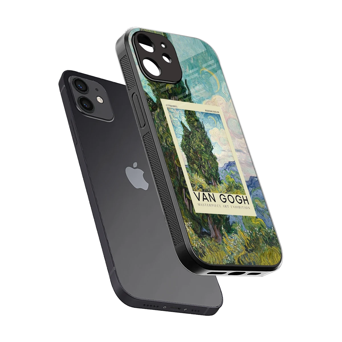 Cypresses sleek iphone 11 cover with tempered glass back and TPU edges