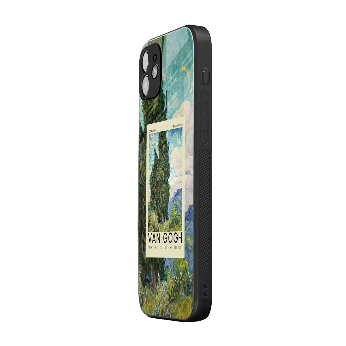 Cypresses iphone 12 mobile cover | shockproof glass phone case