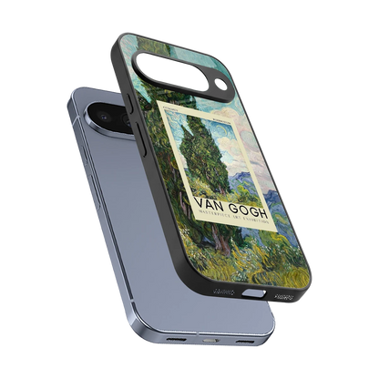 Cypresses sleek google pixel 10 cover with tempered glass back and TPU edges