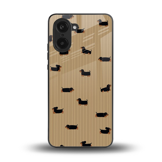 Dachshund back phone cover | glass case for oneplus nord ce5 5g
