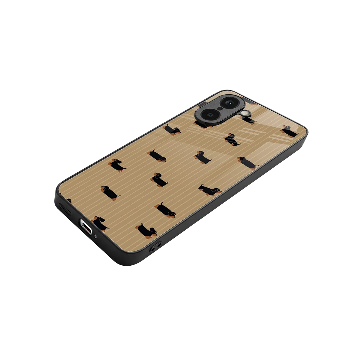 Dachshund stylish phone case for oneplus nord ce5 5g | glossy glass and slim fit