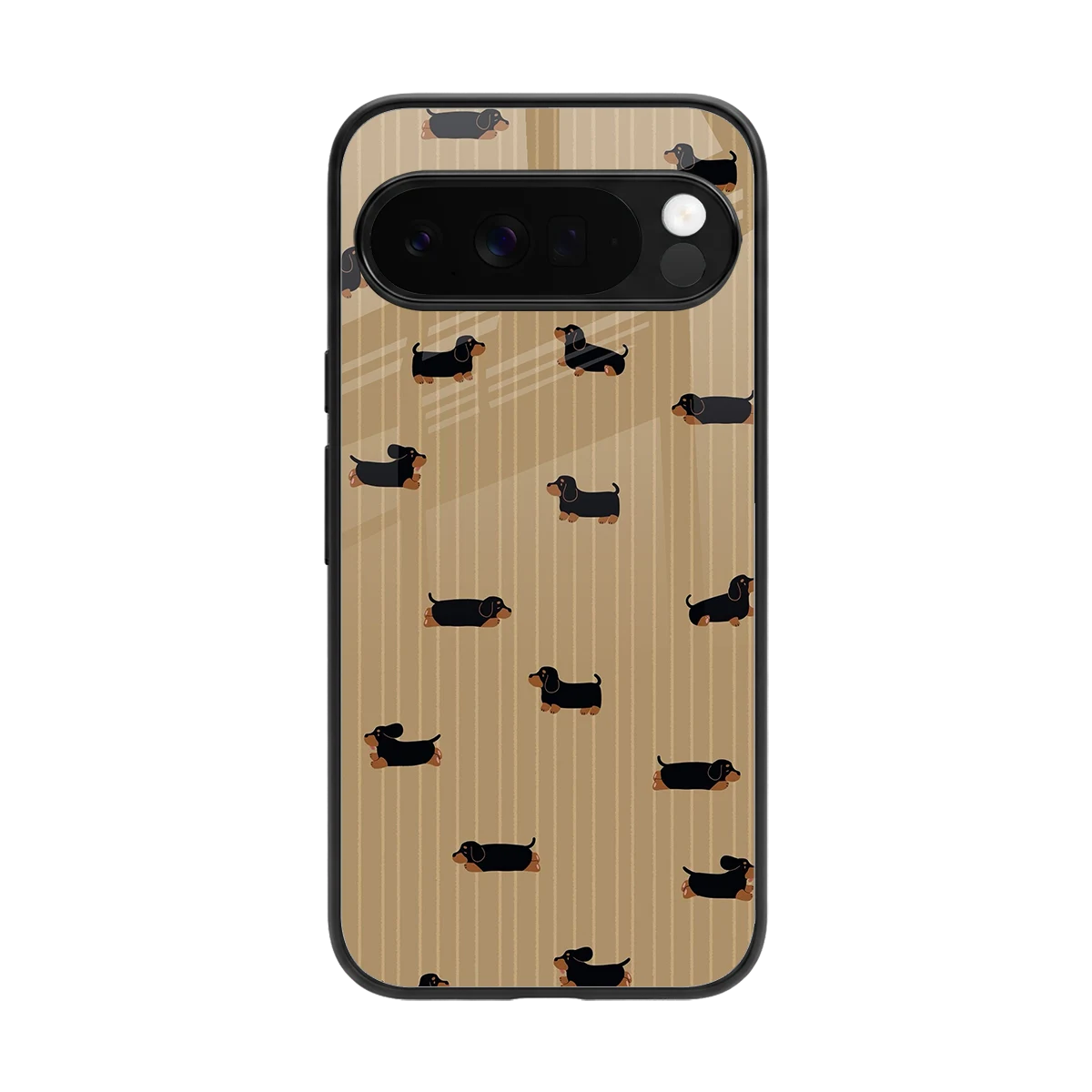 Dachshund back phone cover | glass case for google pixel 10 pro xl
