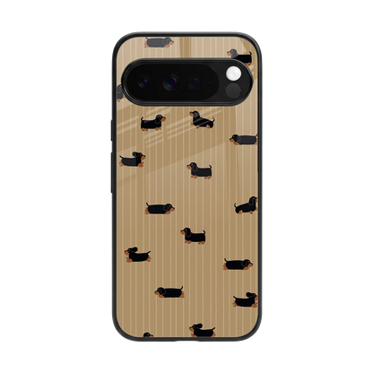 Dachshund back phone cover | glass case for google pixel 10 pro xl
