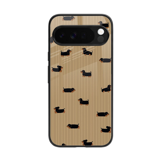 Dachshund back phone cover | glass case for google pixel 10 pro xl