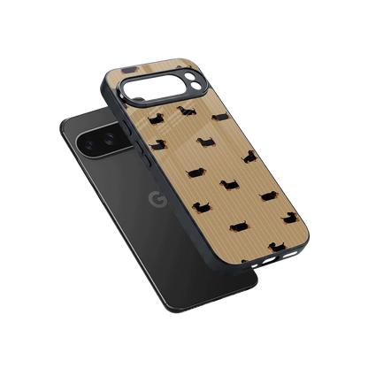 Dachshund sleek google pixel 10 pro xl cover with tempered glass back and TPU edges